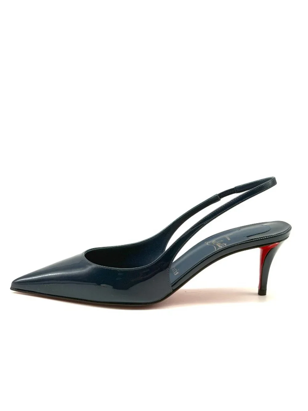 Christian Louboutin MISS Z SLING BACK 60 Slingback Sandals Heels Shoes - Picture 3 of 16